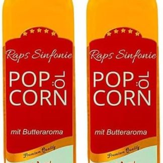 Масло для попкорна Hopser Food Fun объемом 1 литр с нежным натуральным сливочным вкусом и удобным носиком.