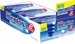 Леденцы Mentos Clean Breath с мятным вкусом для виндсерфинга, большая семейная упаковка, 12 шт. по 21 г.