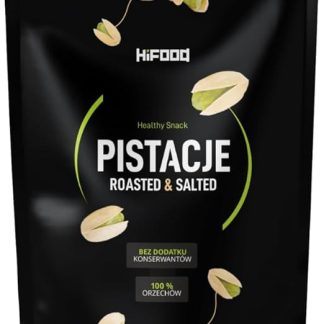 Жареные соленые фисташки HiFood, 500 г, фисташки в скорлупе, натуральные орехи, хрустящая закуска без консервантов, источник белка и клетчатки, идеально подходят для перекусов, салатов и десертов.