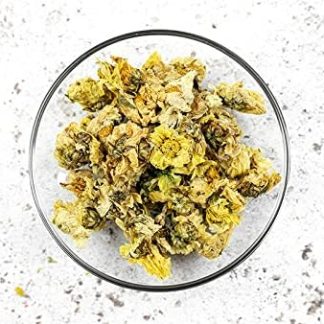 50 г органического китайского сушеного меда и чая из хризантем, приготовленного по рецепту Хуаншань (Желтая гора). Освежающий и сладкий аромат.