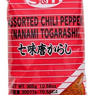 Порошок чили Shichimi Nanami Togarashi с семью специями, 300 г, Япония