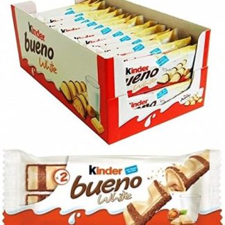 KINDER BUENO белые, 2 палочки, 43 г, коробка из 30 штук