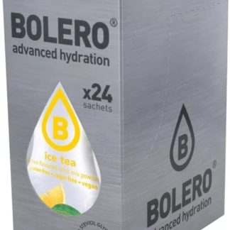 Напиток Bolero, 24 пакетика, 3 г, фруктовые палочки, растворимый порошок для приготовления свежей воды, 72 грамма, подслащен стевией (лимонный холодный чай).