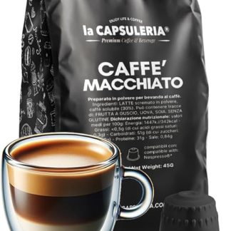 La Capsuleria - Кофе «Маккиато» (80 капсул), совместимый с Nespresso.