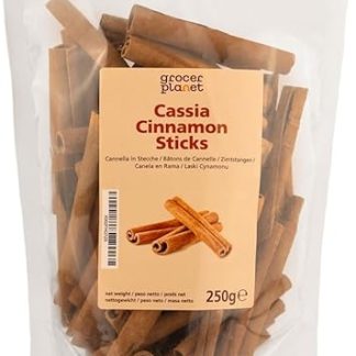 Grocer Planet - Палочки корицы (250 г) | Палочки корицы кассия 60 мм | Натуральные | Примерно 75-77 палочек в упаковке