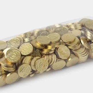Шоколадные монетки из молочного шоколада 28 мм, 300 шт.