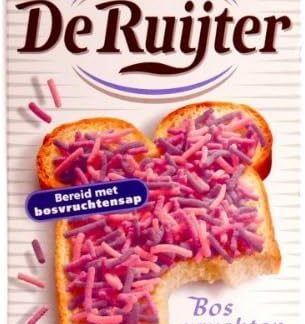 De Ruijter hagelslag bosvruchten (Посыпка из лесных фруктов), набор, 2 шт., 10,6 унций/300 г