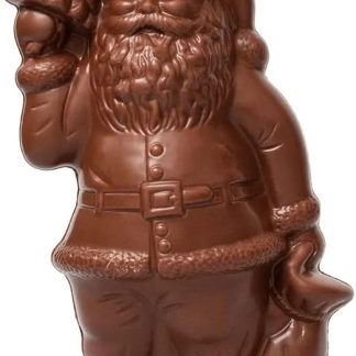 Шоколадный Санта-Клаус из цельного молока с фундуком, шоколадный Санта-Клаус с фундуком, благородный шоколад для подарка.