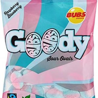 Конфеты Bubs Goody Sour Ovals со вкусом малины и карамели, 6 пакетиков по 90 г.