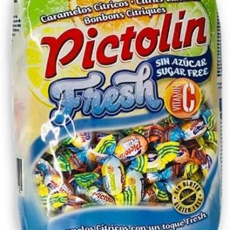 iChuches Леденцы без сахара и глютена Пакет 1 кг Различные вкусы: кофе, сливки, эвкалипт, мед с лимоном, анис, мята, лакрица, фрукты и др. (Piktolin Fresh Vitamin C Sugar-Free)