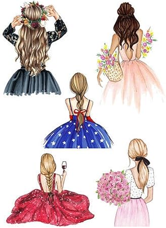 Рисунок девочки в платье, женщина, мама, милая женщина, украшение для торта из глазури (узор 6)