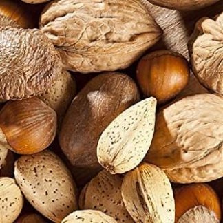 Смесь орехов в скорлупе (содержит грецкие орехи, фундук, пекан, миндаль) (500 грамм)