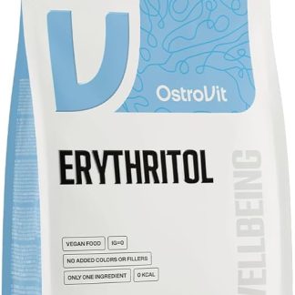 OstroVit Эритритол 1000 г Натуральный заменитель сахара 0 ккал Гликемический индекс 0 Эритритол Без сахара Веганский продукт