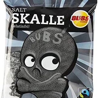 Соленая лакрица Bubs Skull, 6 пакетиков по 90 г.