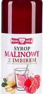 Малиновый сироп с имбирем, 315 г, польская роза.