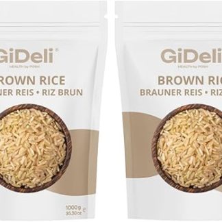 Высококачественный коричневый рис GiDeli, натуральный коричневый рис, натуральный коричневый рис (2 кг)