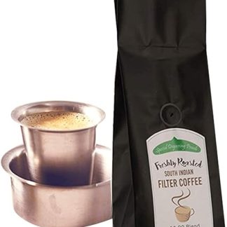 Фильтрованный кофе Delight Foods для южноиндийского кофе, упаковка 400 г с дегазационным клапаном (80:20, 20% цикория)