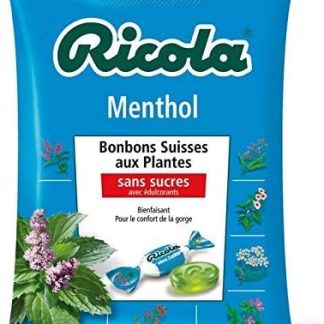 RICOLA - Ментол без сахара, 70 г - Набор из 4 штук - Бесплатная доставка