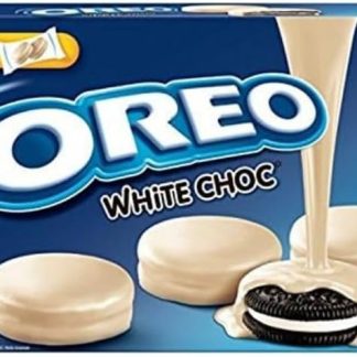 Печенье «Орео», покрытое белым шоколадом.