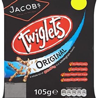 Оригинальные веточки Jacob's Twiglets 105 г (упаковка из 12 x 105 г)