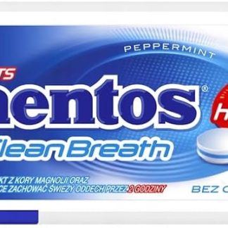 Леденцы Mentos Clean Breath со вкусом мяты и свежего дыхания для виндсерфинга, 21 г, перечная мята, 1 палочка.