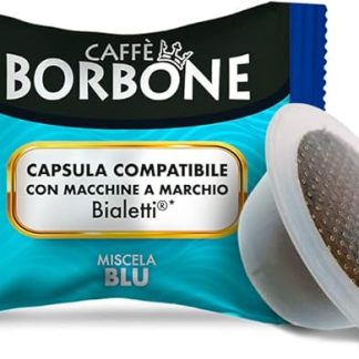 Кофе Caffè Borbone Blue Blend — 100 кофейных капсул — совместим с кофемашинами Bialetti*