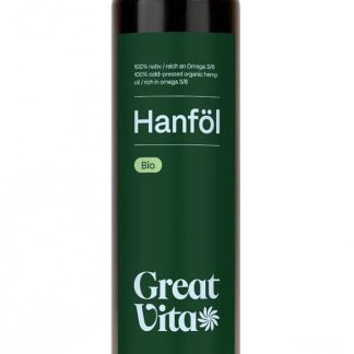 Органическое конопляное масло GreatVita, 100% чистое, холодного отжима, 2 x (500 мл) Конопляное масло