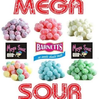 Набор кислых конфет Barnett's Mega Sour Sweets, 600 г, суперкислые твердые конфеты.