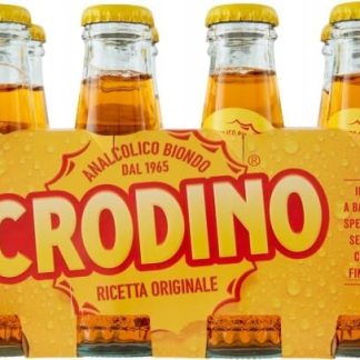 Crodino 100 мл x8 бокалов для аперитива, итальянский безалкогольный напиток, ингредиент для напитка