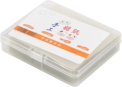 Съедобная рисовая бумага BAFOVY, липкие листы для обертывания конфет, 500 штук, для домашних пекарей и кондитеров.