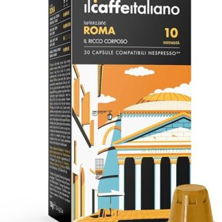 Nespresso, 100 кофейных капсул Nespresso, компактные - смесь Il Caffè Italiano - Roma, интенсивность 10