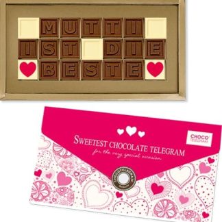 MUTTI ist die beste – ChocoTelegram – подарок шоколад идея подарка Мама День матери День матери Женщины Мами день рождения Спасибо