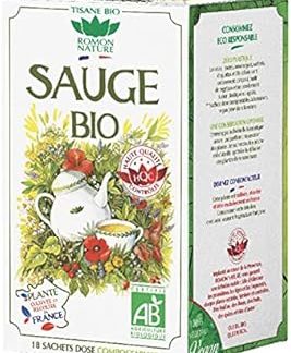 Органический травяной чай с шалфеем, 18 пакетиков - Romon Nature