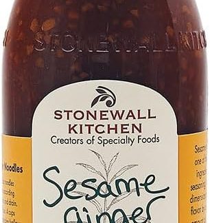 Соус терияки Stonewall Kitchen с кунжутом и имбирем, 330 мл – экзотический, острый соус для барбекю с кунжутом и имбирем, идеально подходящий для маринования и глазирования.