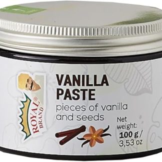 Ванильная паста 100 г - натуральная ванильная паста с кусочками стручков ванили для выпечки и приготовления пищи.