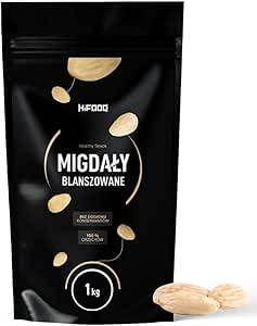 Бланшированный миндаль 1 кг, цельный, премиум-класса (500 г)