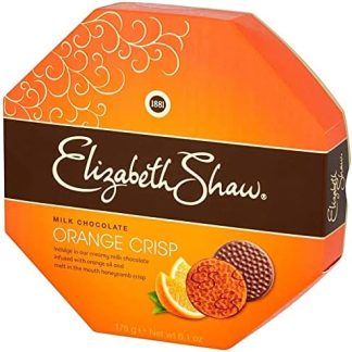 Шоколад Elizabeth Shaw с апельсиновой хрустящей начинкой Нежный и изысканный молочный шоколад с медовой начинкой и апельсином Превосходный вкус, аромат, идеальное лакомство после ужина Подарок для друзей 175 г