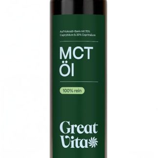 Масло MCT MeaVita на основе кокосового масла (1 x 500 мл), C8 и C10, высокого качества, 70% каприловой кислоты и 30% каприновой кислоты.