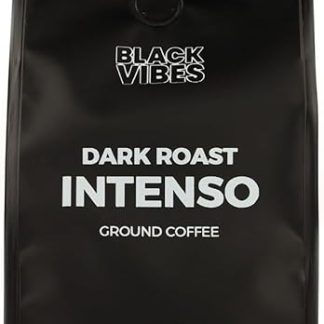 Молотый кофе Black Vibes (227 г) | Интенсо | Темная обжарка | Робуста | Сделано в Италии