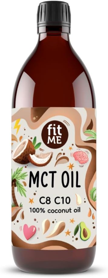 Масло MCT на основе кокосового масла, 500 мл - масло MCT с 60% каприловой кислоты (C8) и 40% каприновой кислоты (C10) - без вкуса