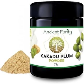 Kakadu Plum Powder 75g - najwyższa naturalna witamina C jedzenie Australian Bush Food przeciwutleniacz i wsparcie upiększające Ancient Purity