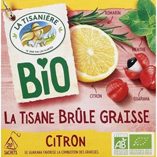 Boissons La TISANIERE – Травяной чай La Tisanière сжигает жир с лимоном Bio X20 30 г – 4 шт. – продается в упаковке