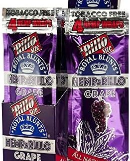 Конопляные обертки HempArillo со вкусом винограда, 20 см, упаковка.