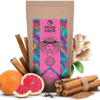 Гуайуса Пачамама, согревающая душу, 0,25 кг Органическая гуайуса из Эквадора, 250 г Бодрящий вкус Корица и имбирь Родственник мате Согревающий вкус Альтернатива кофе Традиционный индийский настой