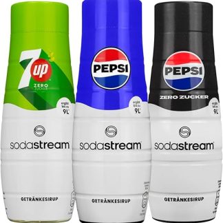 Sodastream 3x SYRUP CONCENTRATE PEPSI MAX 7UP ZERO PEPSI WATER SATURATOR
