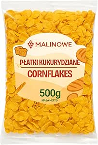 Кукурузные хлопья со вкусом малины, 2 x 500 г, для завтрака.