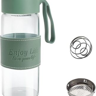 Стеклянный шейкер для протеина, 480 мл, шейкер для протеина, шейкер для протеина с ситечком и шариком из нержавеющей стали, фитнес-стакан, шейкер для протеина, спортивные добавки, D