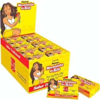 Нежный арахисовый батончик, пластиковая банка 1000 г - Paçoca Retangular Tradicional Moreninha do Rio 1 кг
