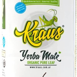 Чай мате Kraus из чистых листьев, 500 г + пробник (40 г): богат антиоксидантами и витаминами, ускоряет метаболизм, без сахара Аргентина