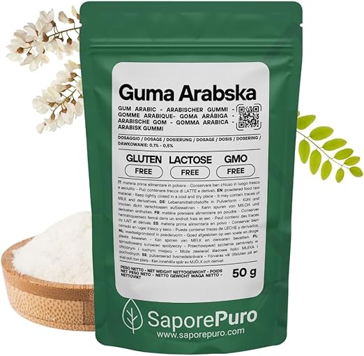 Порошок арабской камеди сапорепуро 50 г - порошок арабской камеди